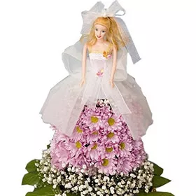 Кукла в цветочном платье